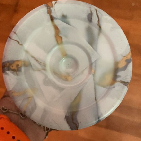 Wine Decanter Stainless Steel Faux Marble Picnic - Picture 3 of 8